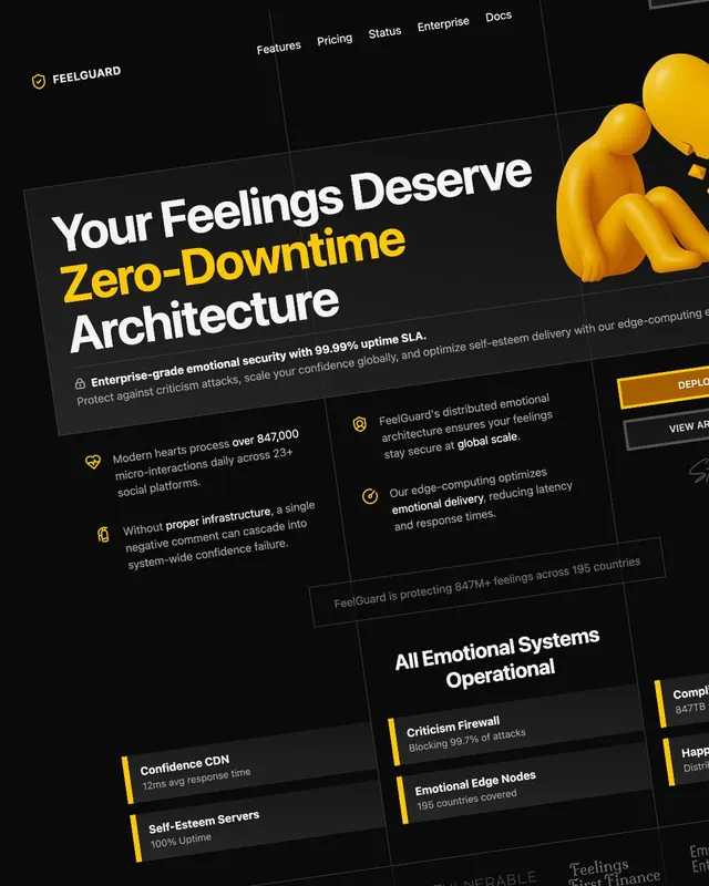 Image attached to post: I was feeling rusty, so I asked an LLM for a mock website brief and tried to design and build it. Might release it as a free React/Tailwind template if there's interest. Still need to add responsiveness and animations.